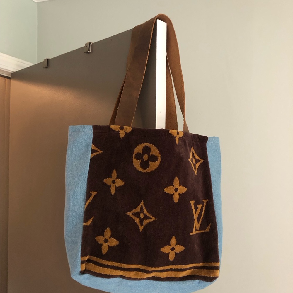 L V Towel Monogram Tote